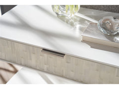 Ingrid Light Gray/Matte Nightstand - Ornate Home