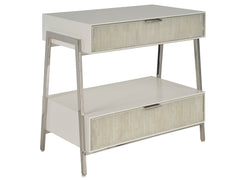 Ingrid Light Gray/Matte Nightstand - Ornate Home