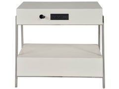 Ingrid Light Gray/Matte Nightstand - Ornate Home