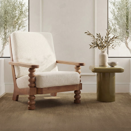 Ingrid Off White Accent Chair - Ornate Home