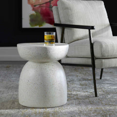 Inhale White Cast Accent Table - Ornate Home