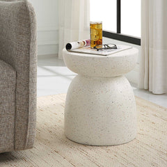 Inhale White Cast Accent Table - Ornate Home
