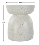 Inhale White Cast Accent Table - Ornate Home