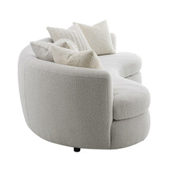 Iniko Beige Sofa W/6 Pillows - Ornate Home