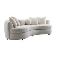Iniko Beige Sofa W/6 Pillows - Ornate Home