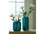 Inisland Teal Vase Set (Set of 2) - Ornate Home