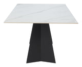 Inky White Dining Table - Ornate Home