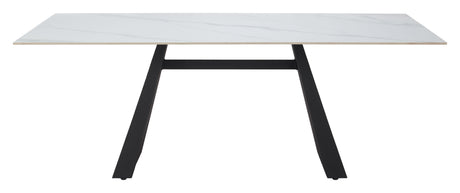 Inky White Dining Table - Ornate Home