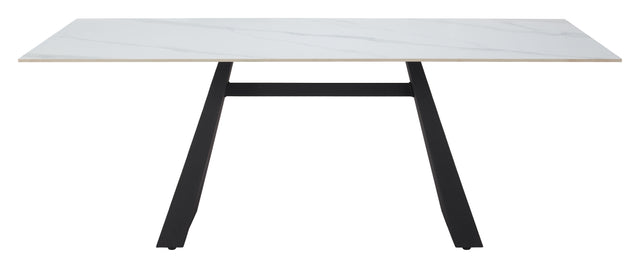 Inky White Dining Table - Ornate Home