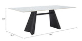 Inky White Dining Table - Ornate Home