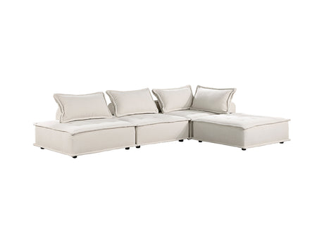 Inman Beige 4-Piece Modular Sectional - Ornate Home