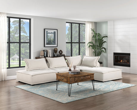 Inman Beige 4-Piece Modular Sectional - Ornate Home