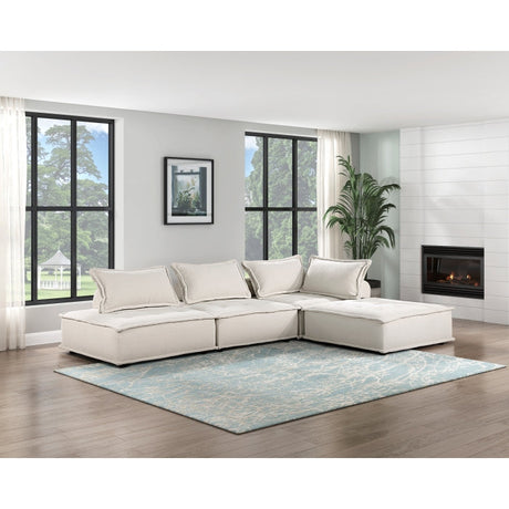 Inman Beige 4-Piece Modular Sectional - Ornate Home