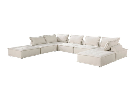 Inman Beige 7-Piece Modular Sectional - Ornate Home