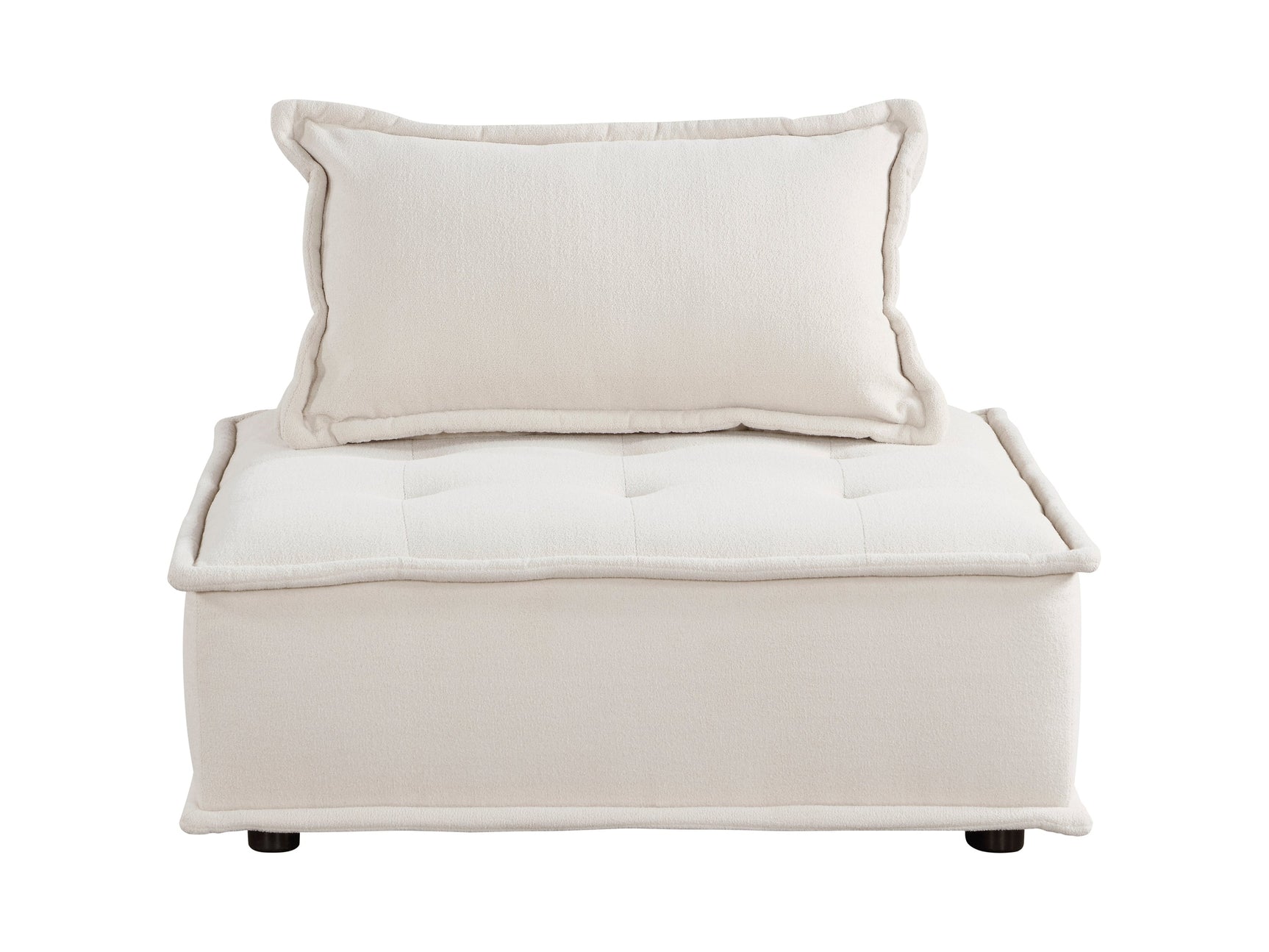 Inman Beige Boucle Modular Accent Chair - Ornate Home