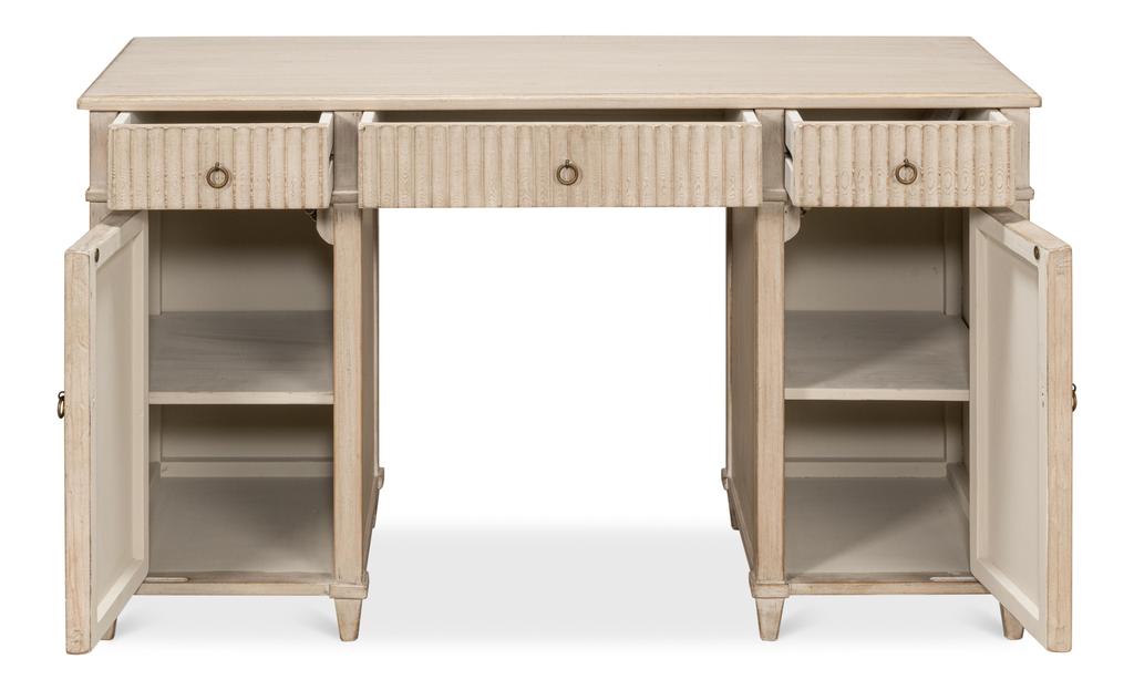 Inspire Grey Desk - Ornate Home