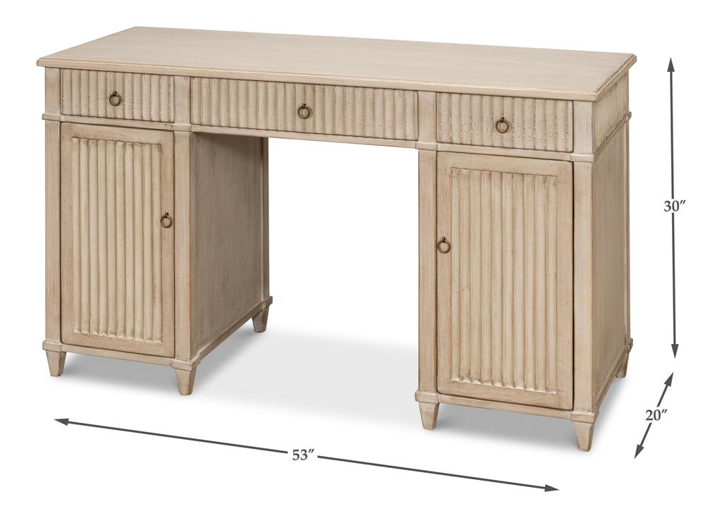 Inspire Grey Desk - Ornate Home
