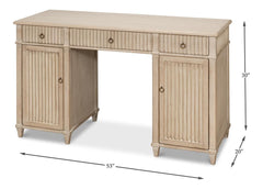 Inspire Grey Desk - Ornate Home