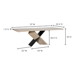 Instinct Natural Dining Table - Ornate Home