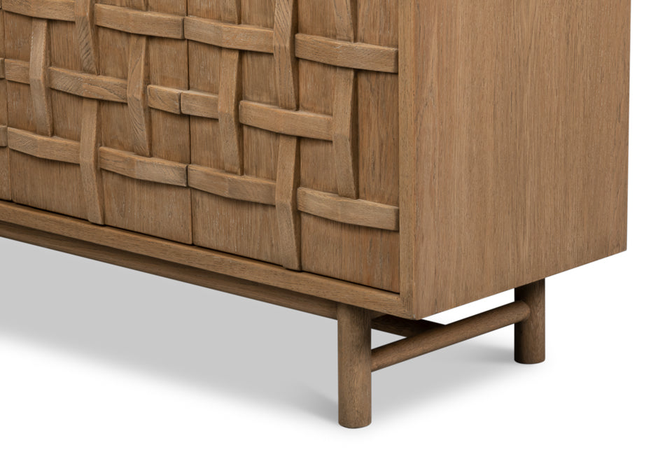 Interlace Tan Sideboard - Ornate Home