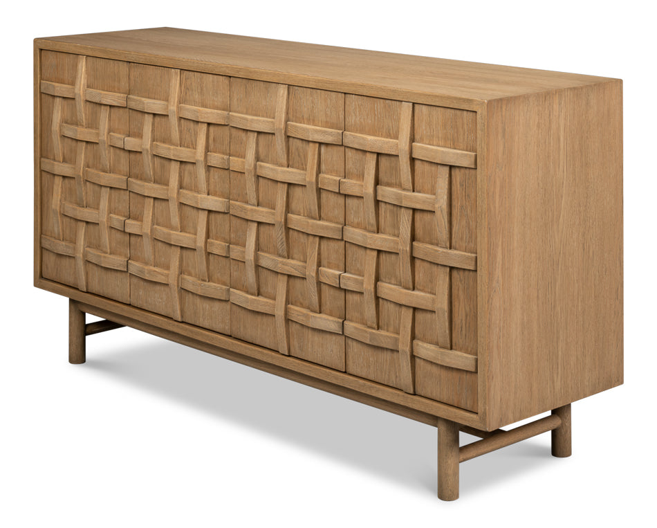 Interlace Tan Sideboard - Ornate Home