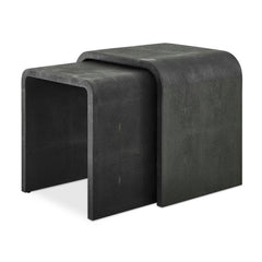 Interpose Black/Gray Nesting Side Table (Set of 2) - Ornate Home