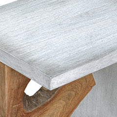 Intersect Brown/White Modern Accent Table - Ornate Home