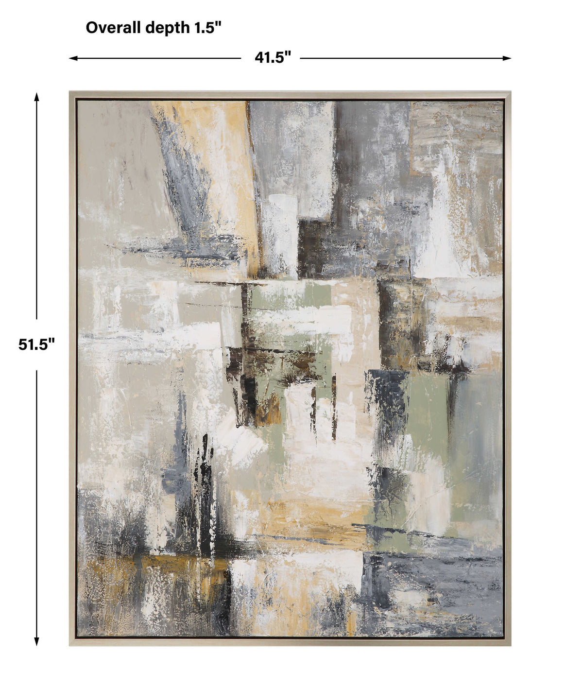 Intuition Multicolor Hand Painted Abstract Art - Ornate Home