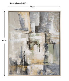 Intuition Multicolor Hand Painted Abstract Art - Ornate Home