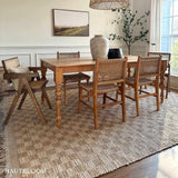 Ionut Checkered Jute Area Rug - Ornate Home