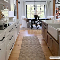 Ionut Checkered Jute Area Rug - Ornate Home