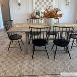 Ionut Checkered Jute Area Rug - Ornate Home