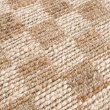 Ionut Checkered Jute Area Rug - Ornate Home