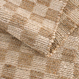 Ionut Checkered Jute Area Rug - Ornate Home