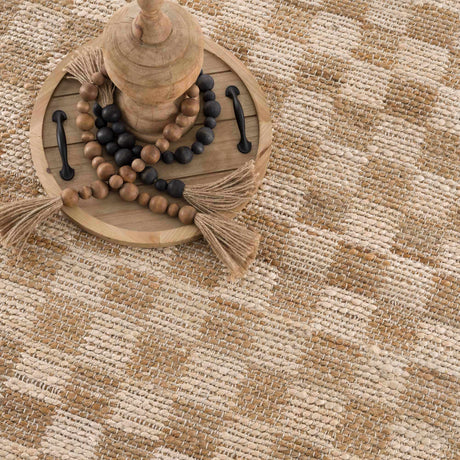 Ionut Checkered Jute Rug - Ornate Home