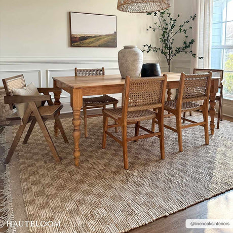 Ionut Checkered Jute Rug - Ornate Home