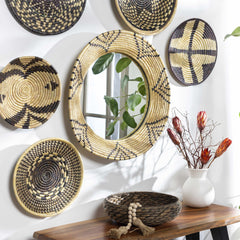 Ipilan Moonj Grass Starburst Round Mirror - Clearance - Ornate Home