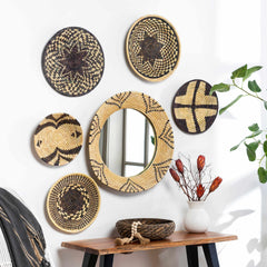 Ipilan Moonj Grass Starburst Round Mirror - Clearance - Ornate Home