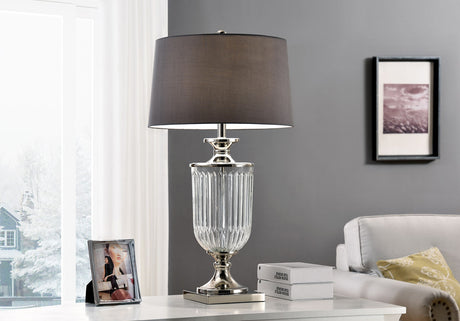 Ira Silver/Clear Table Lamp - Ornate Home