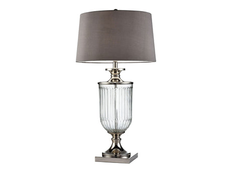 Ira Silver/Clear Table Lamp - Ornate Home