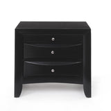 Ireland Black Nightstand - Ornate Home