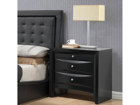 Ireland Black Nightstand - Ornate Home