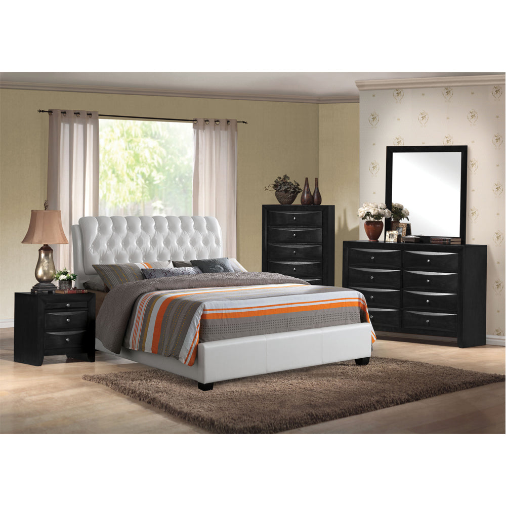 Ireland Black Nightstand - Ornate Home