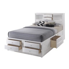 Ireland Full Storage Bed in White 21710F - Ornate Home