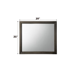 Ireland Gray Oak Mirror - Ornate Home