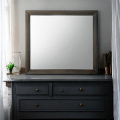 Ireland Gray Oak Mirror - Ornate Home