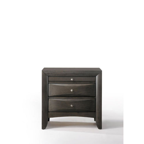 Ireland Gray Oak Nightstand - Ornate Home