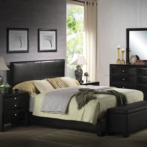 Ireland III Black Eastern King Bed - Ornate Home
