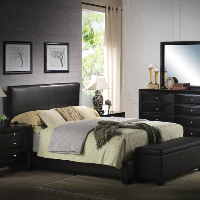 Ireland III Black Full Bed - Ornate Home