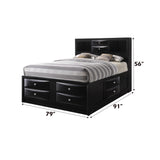 Ireland King Storage Bed in Black - Ornate Home